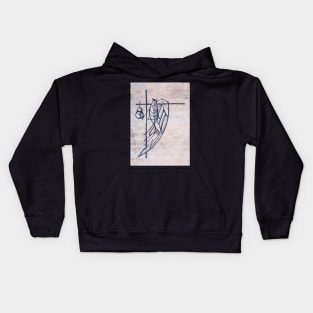 Hand drawn illustration of Raphael Archangel Kids Hoodie